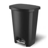 13gal Glad Step Can w/Lid 14.7x18x25in