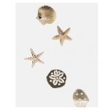 5pc Time and Tru Beach Tote Charm Seashells
