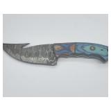 8in Knife with Full Tang & Leather Sheath