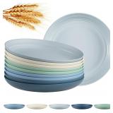 10pc Quatish Reusable Plates 8in