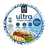 204ct Members Mark Ultra Dinner Plates 10in