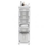 Tiered Laundry Hamper Sorter 54x15x13in