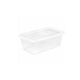 6pc Sterilite Clear Storage Box with Lid 6qt
