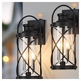 2ct Okeli Outdoor Wall Lights 20x9x9in