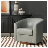 Leather Swivel Chair 30x30x29in