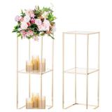 2ct Flower Stand/Display 2-Tier 11x11x31.5in
