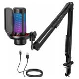 TONOR USB Condenser Mic Kit w/Boom Arm TC310+