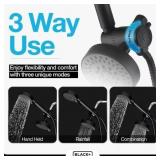 Dual Shower Head System w/5-Spray Setting & Hose