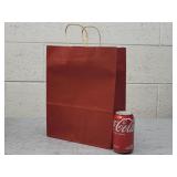 100pc Red Gift Bags w/Stickers, 10x13x5in