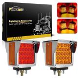 Partsam 52-LED Red/Amber Truck Tail Lights