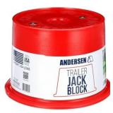 Andersen Trailer Jack Block with Magnets, Red