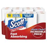 Scott Paper Towels, Task Size, 16 Double Rolls