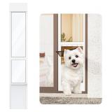 Doggy Door for Sliding Glass Door, White