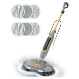 15.2oz Steam and Scrub Mop w/2 LED Headlights