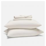 4pc Brooklinen Queen Percale Core Sheet Set, Cream