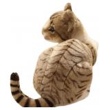 12.9in Realistic Brown Tabby Cat Plush
