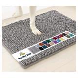 Muddy Mat  Super Absorbent Door Mat, Grey