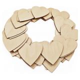 50PCS Basswood Wood Pieces, DIY Craft Blanks
