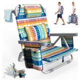 29.1in Adjustable Backpack Beach Chair