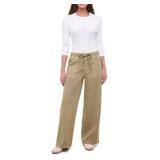 LG WHITE Gap Women's Drawstring Twill Pant