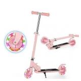Scooter 2-Wheel, Kids 6+, Foldable, Pink