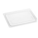 4pk Vigor Translucent PP Secure Lid 1/2 Sized
