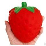 3ct Scented Squishy Strawberry Toy 4x4.5in