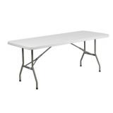 Plastic Folding Table 6ftx26.5x29in
