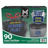 90ct Members Mark Power Flex Trash Bags 39gal