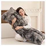 ZonLi Fluffy Body Pillow with Foam 20x54in