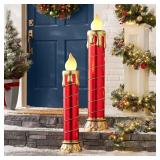 2pc Member's Mark Pre-Lit Candlesticks