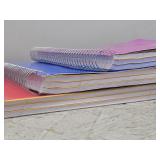 5pk College Ruled 3 Subject Lined Notebook 150pg