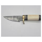 6in Knife with Full Tang & Leather Sheath