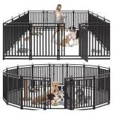 16 Panel Petorldog Metal Dog Playpen 40in