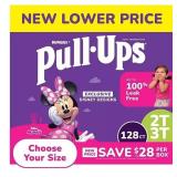 128ct Size 2T-3T Girls Huggies Pull-Ups