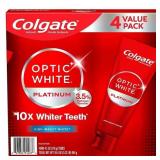 4pk Colgate Optic White Platinum Toothpaste 4.1oz