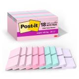 18ct Post-it Note Pads 1 x1 in