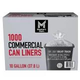 1000ct Members Mark Commercial Can Liners 10gal