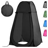 Portable Privacy Tent: Pop-Up Shower Black