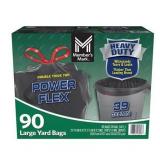 90ct Heavy Duty Yard Trash Bags 39gal