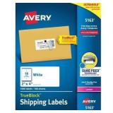 1000ct Avery TrueBlock Shipping Labels 2x4in