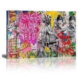 HYFBH Banksy Wall Art 12x16