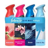 4ct Febreze Air Mist Spray Mixed Scent 8.1oz