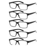 5pk Reading Glasses with Spring Hinges R300
