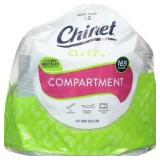 165ct Chinet Paper Compartment Plates 10 in
