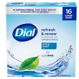 16pc Dial Refresh Deodorant Soap Bar 4oz