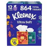 864ct Kleenex Ultra Soft Tissues 8.2x8.4in