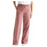 MED Aeropostale Women's Twill Wide Leg Pant