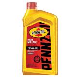 2pk Pennzoil High Mileage 5W-30 Motor Oil 1qt