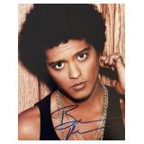 Pop Icon Bruno Mars Signed Photo